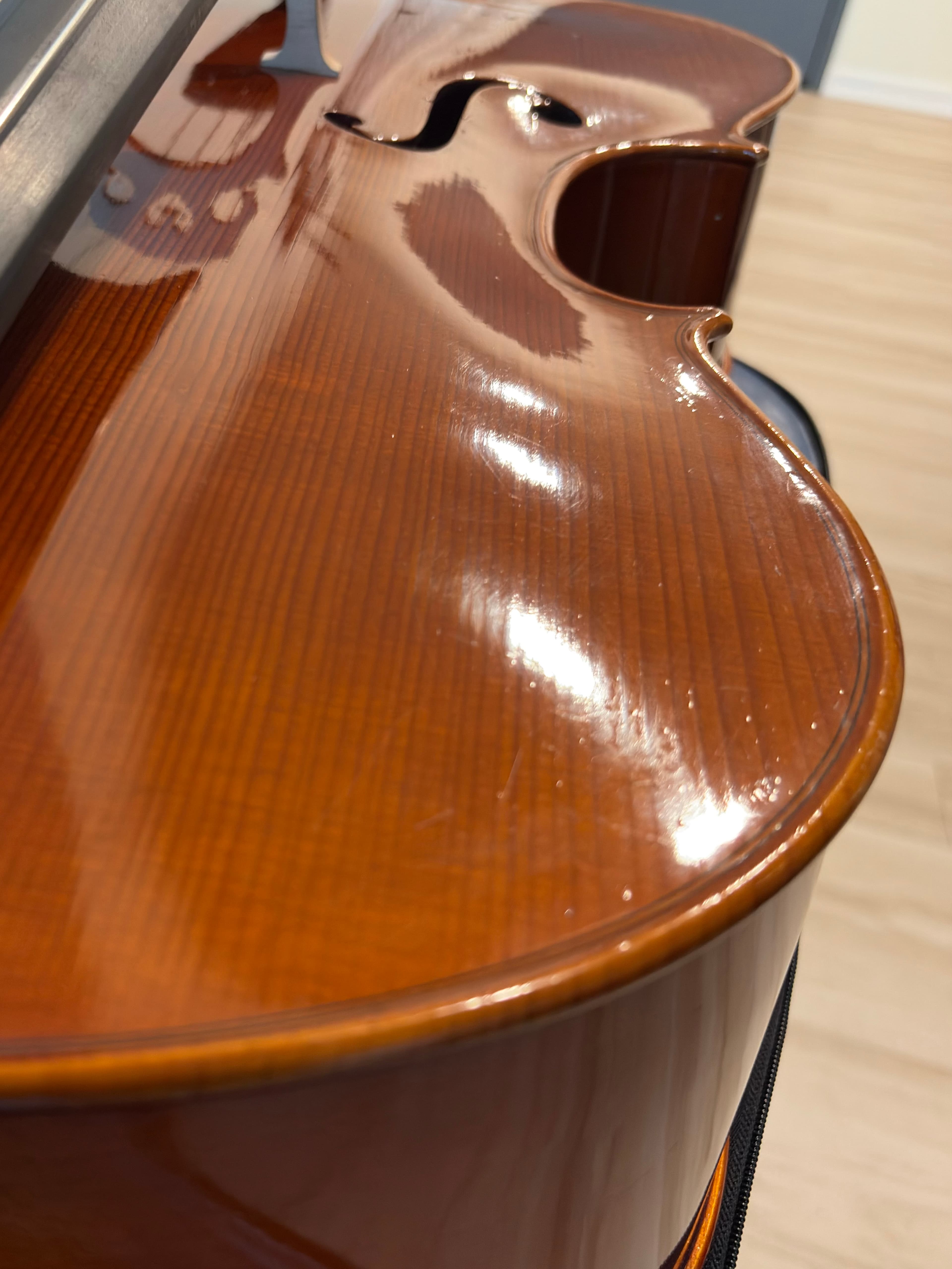 Minor dents and scratches on varnish